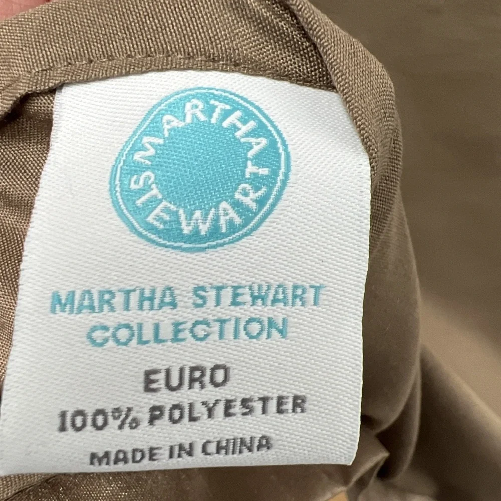 Martha‎ Stewart EURO Pillow Sham Square 26 x 26 Brown EUC